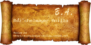 Büchelmayer Anilla névjegykártya